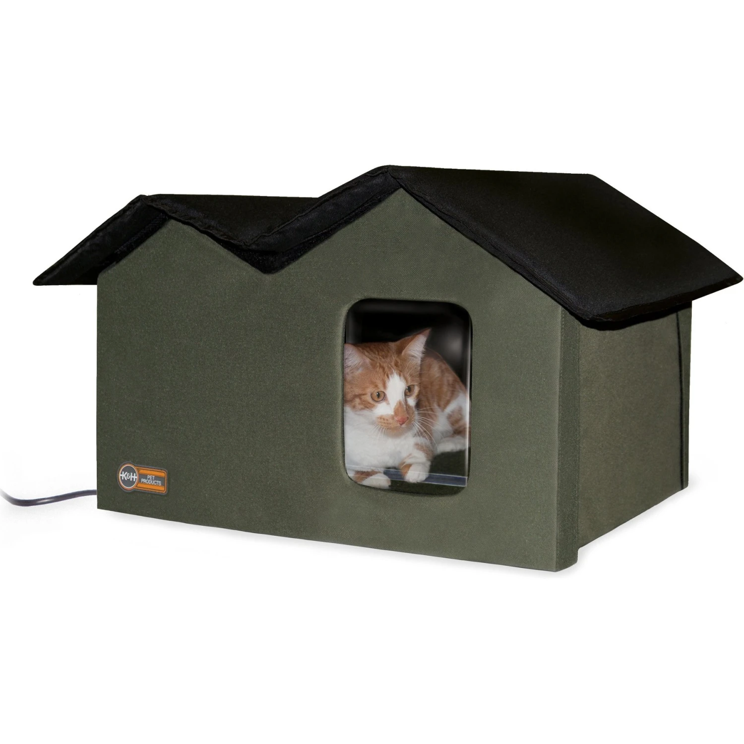 K&H Pet Products Outdoor Heated Kitty House Extra-Wide Cat Shelter 3 K&H Pet Products Outdoor Heated Kitty House Extra-Wide Cat Shelter