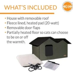 K&H Pet Products Outdoor Heated Kitty House Extra-Wide Cat Shelter 12 K&H Pet Products Outdoor Heated Kitty House Extra-Wide Cat Shelter -Pet Supplies Store 100535 PT2. AC SS1800 V1624629460