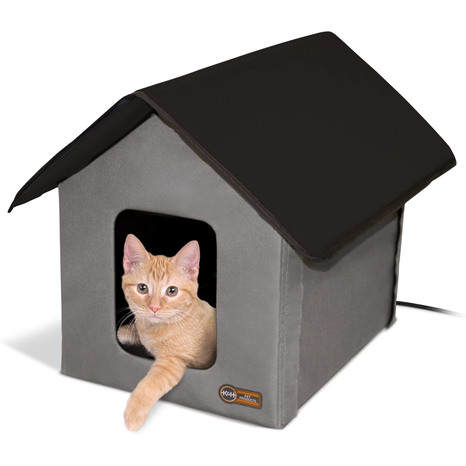K&H Pet Products Outdoor Heated Kitty House Cat Shelter 3 K&H Pet Products Outdoor Heated Kitty House Cat Shelter