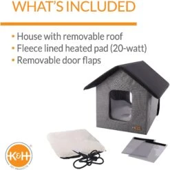 K&H Pet Products Outdoor Heated Kitty House Cat Shelter 12 K&H Pet Products Outdoor Heated Kitty House Cat Shelter -Pet Supplies Store 100537 PT2. AC SS1800 V1637627854