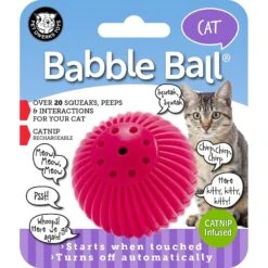 Pet Qwerks Babble Ball Kitten Toy With Catnip -Pet Supplies Store 102237 PT5. AC SS1800 V1589901135