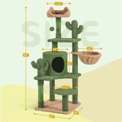 Yaheetech Cactus 53-in Sisal Cat Tree -Pet Supplies Store 1033038 PT2. AC SS1800 V1702673563
