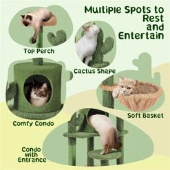 Yaheetech Cactus 53-in Sisal Cat Tree -Pet Supplies Store 1033038 PT3. AC SS1800 V1702673563