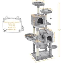 Yaheetech Multi-Level 71.5-in Cat Tree -Pet Supplies Store 1033086 PT2. AC SS1800 V1702673566