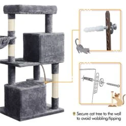 Yaheetech 46.5-in Plush Cat Tree & Condo 15 Yaheetech 46.5-in Plush Cat Tree & Condo -Pet Supplies Store 1036310 PT6. AC SS1800 V1703798770