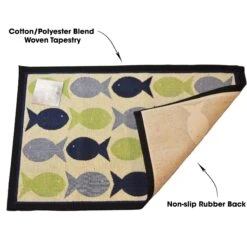PetRageous Designs Kool Fishes Tapestry Mat -Pet Supplies Store 105139 PT2. AC SS1800 V1628718421