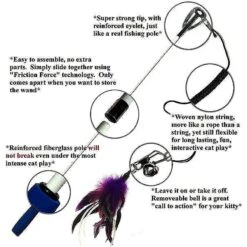 Pet Fit For Life 2 Feather Wand Cat Toy, Red & Purple 12 Pet Fit For Life 2 Feather Wand Cat Toy, Red & Purple -Pet Supplies Store 109320 PT4. AC SS1800 V1589320578