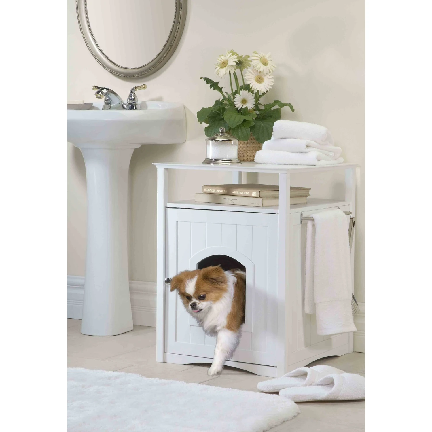 Merry Products Washroom Night Stand Multifunctional Litter Pan Cover 5 Merry Products Washroom Night Stand Multifunctional Litter Pan Cover - Image 3