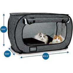 Necoichi Portable Stress Free Cat Cage 13 Necoichi Portable Stress Free Cat Cage -Pet Supplies Store 119032 PT4. AC SS1800 V1569020530