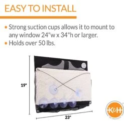 K&H Pet Products EZ Mount Penthouse Cat Window Perch -Pet Supplies Store 121329 PT2. AC SS1800 V1630733514