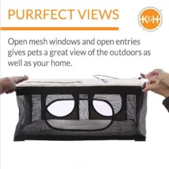 K&H Pet Products EZ Mount Penthouse Cat Window Perch -Pet Supplies Store 121329 PT3. AC SS1800 V1630737977