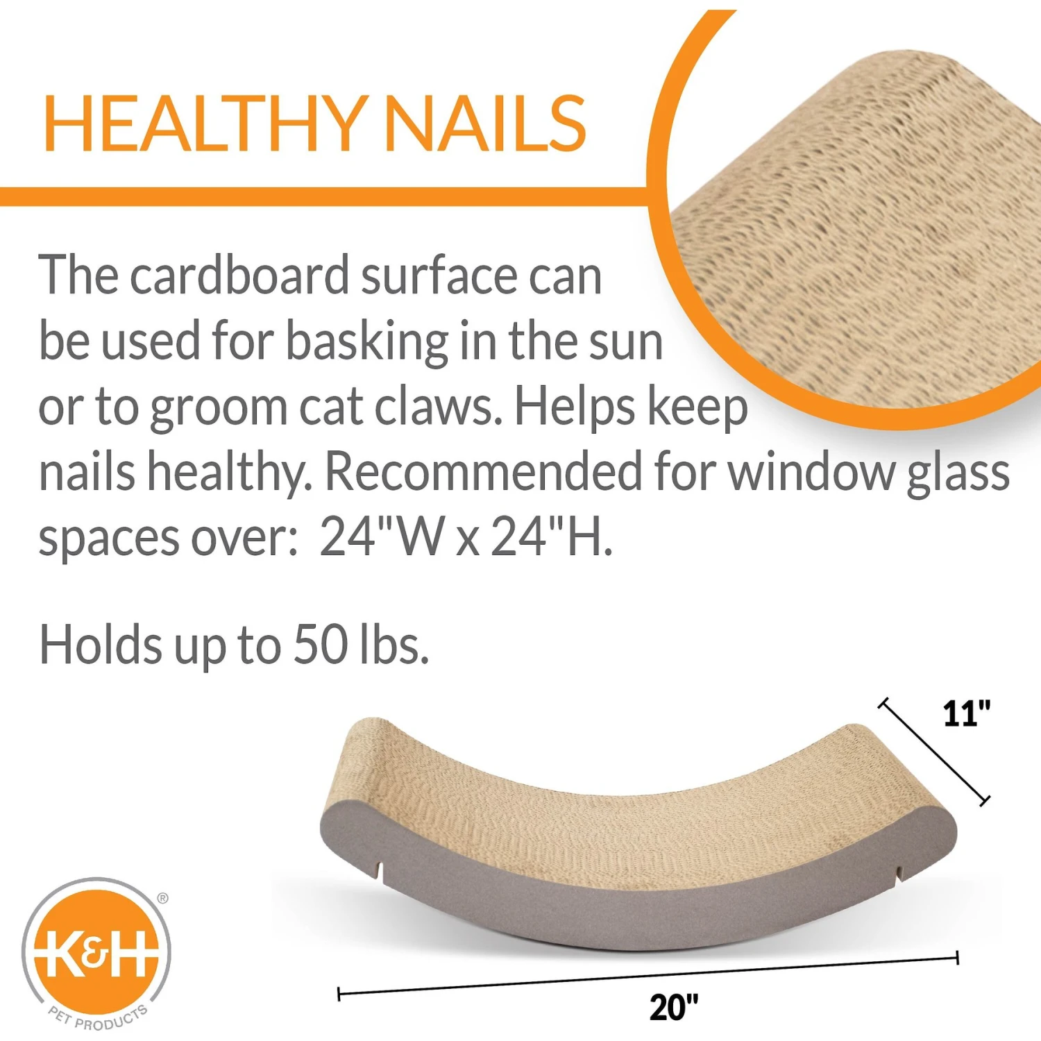 K&H Pet Products EZ Mount Window Scratcher Kitty Sill Cradle 4 K&H Pet Products EZ Mount Window Scratcher Kitty Sill Cradle - Image 2
