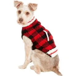 Chilly Dog Buffalo Plaid Dog & Cat Sweater -Pet Supplies Store 121710 PT5. AC SS1800 V1540220819
