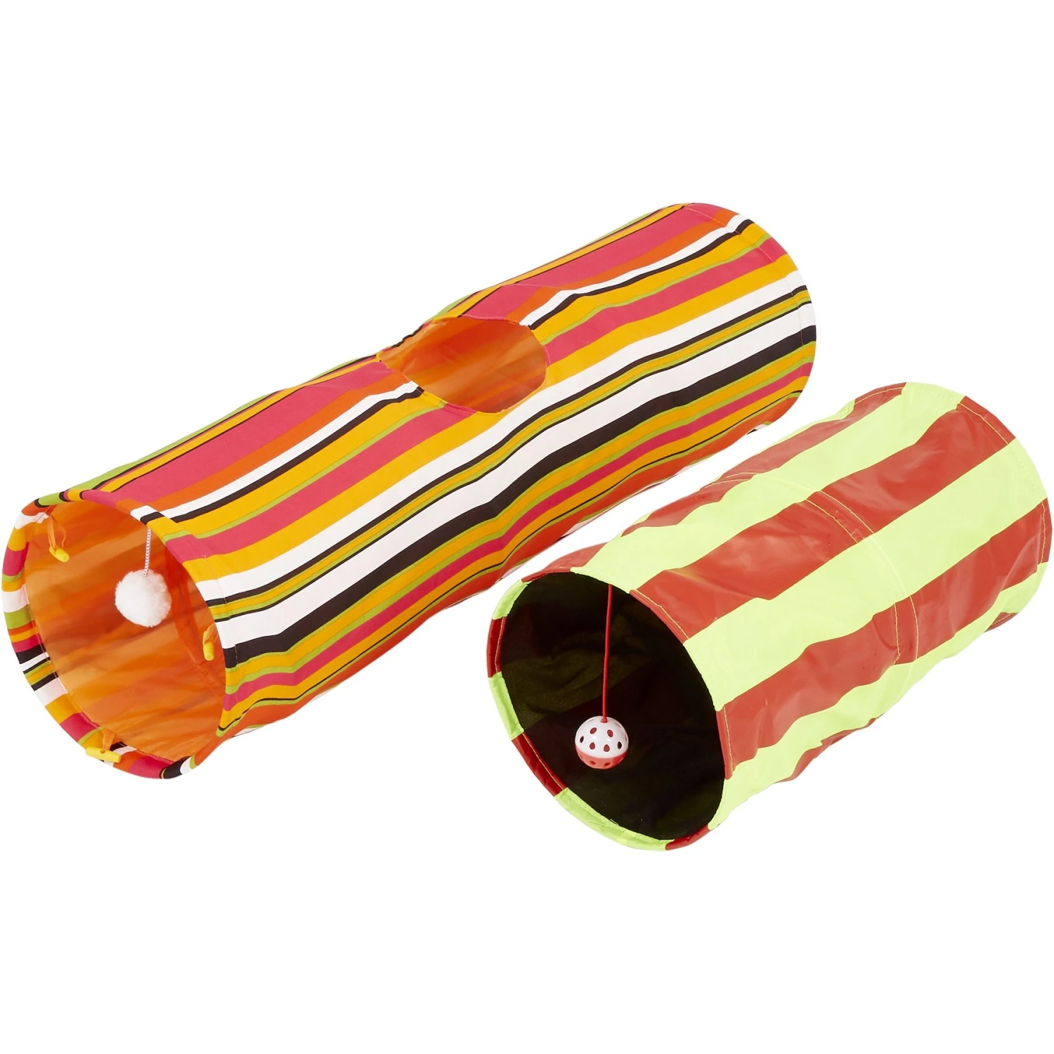 Pet Magasin Collapsible Cat Tunnel Toys, 2-pack 3 Pet Magasin Collapsible Cat Tunnel Toys, 2-pack