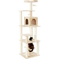 Frisco 78-in Faux Fur Cat Tree & Condo