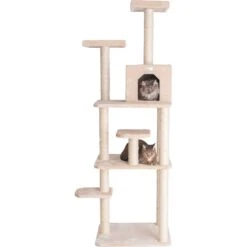 GleePet 74-in Faux Fur Cat Tree & Condo