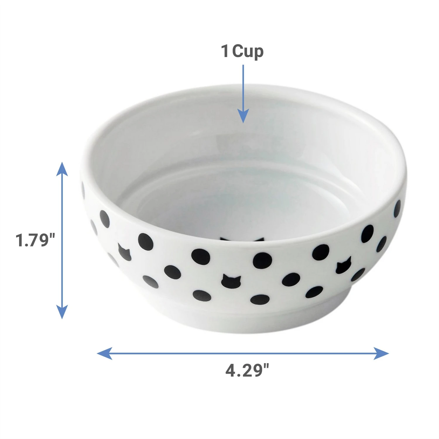 Necoichi Non-Skid Ceramic Cat Food Bowl 4 Necoichi Non-Skid Ceramic Cat Food Bowl - Image 2