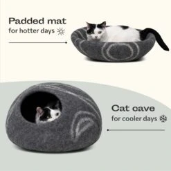 Meowfia Premium Felt Cat Cave Bed -Pet Supplies Store 137344 PT5. AC SS1800 V1680895421