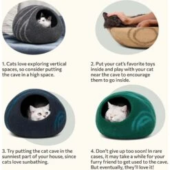 Meowfia Premium Felt Cat Cave Bed -Pet Supplies Store 137344 PT8. AC SS1800 V1680881162