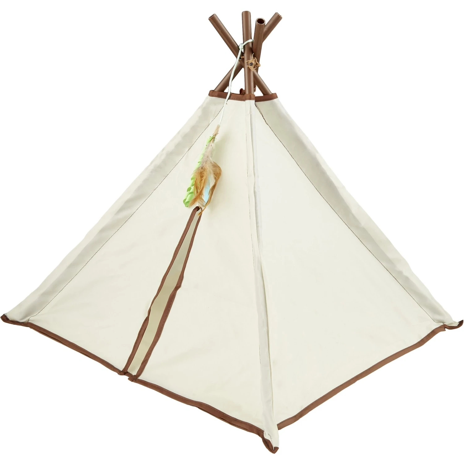 SmartyKat Kitty Camp TeePee Cat Toy 3 SmartyKat Kitty Camp TeePee Cat Toy