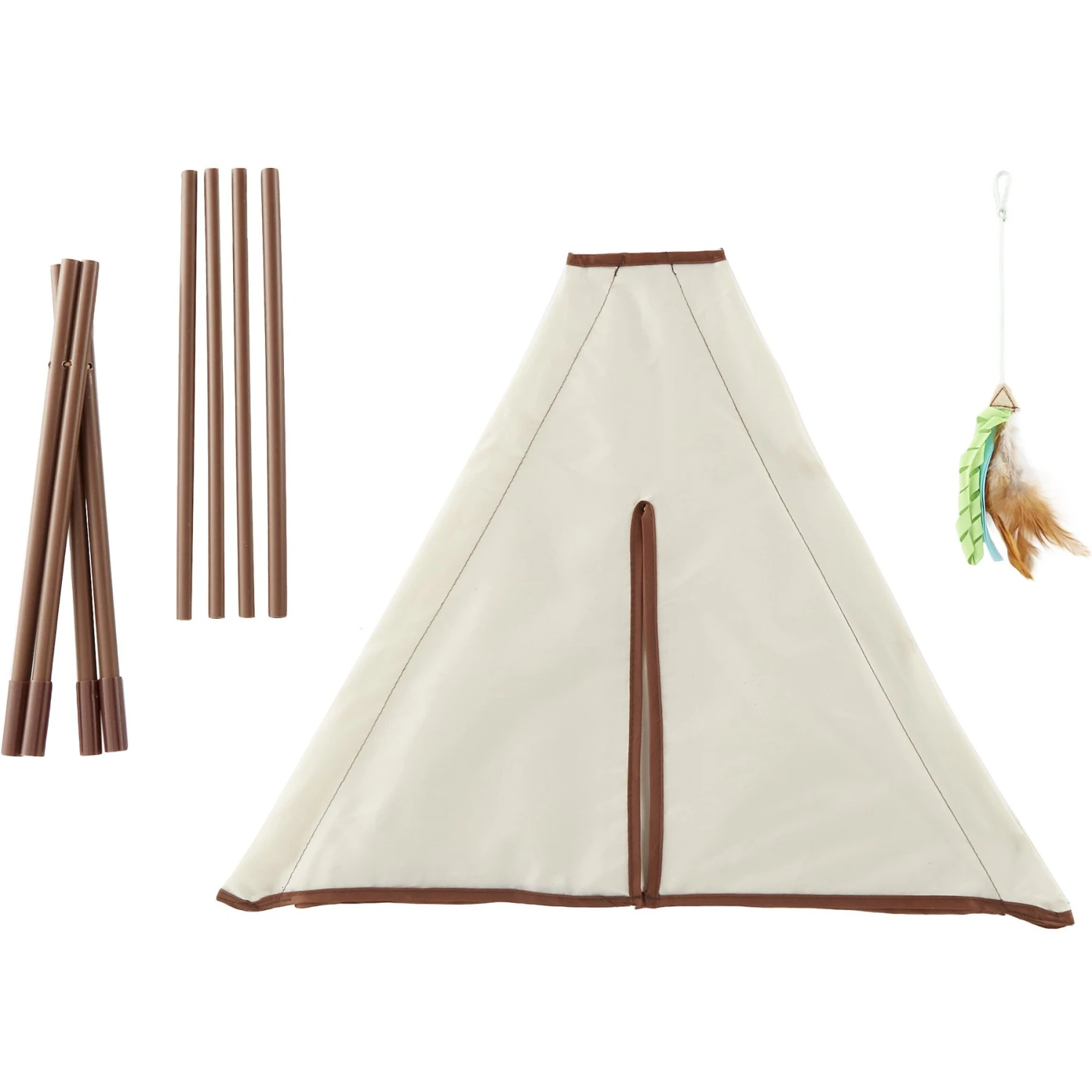 SmartyKat Kitty Camp TeePee Cat Toy 7 SmartyKat Kitty Camp TeePee Cat Toy - Image 5