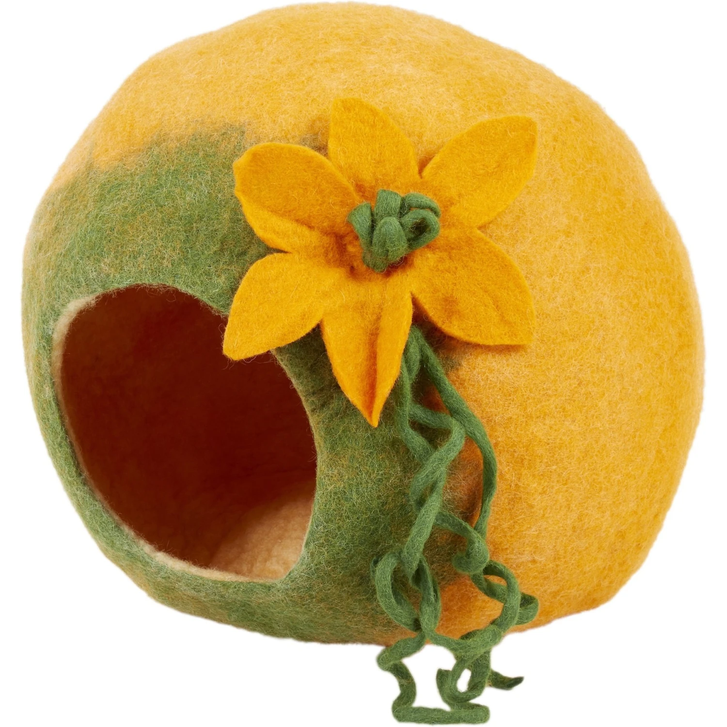 Earthtone Solutions Radiant Realm Felted Wool Cat Cave Bed 4 Earthtone Solutions Radiant Realm Felted Wool Cat Cave Bed - Image 2