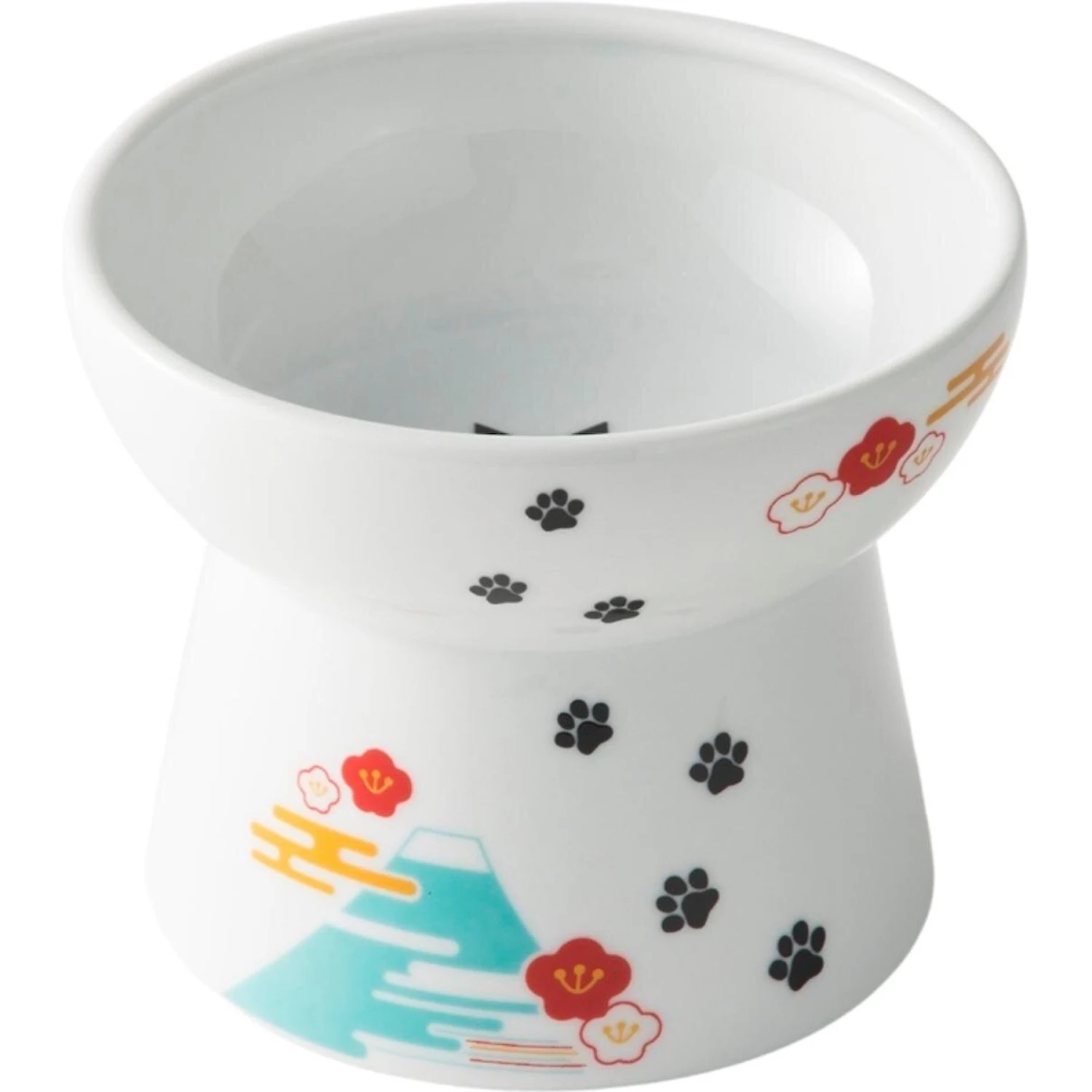 Necoichi Raised Cat Food Bowl, Fuji 4 Necoichi Raised Cat Food Bowl, Fuji - Image 2