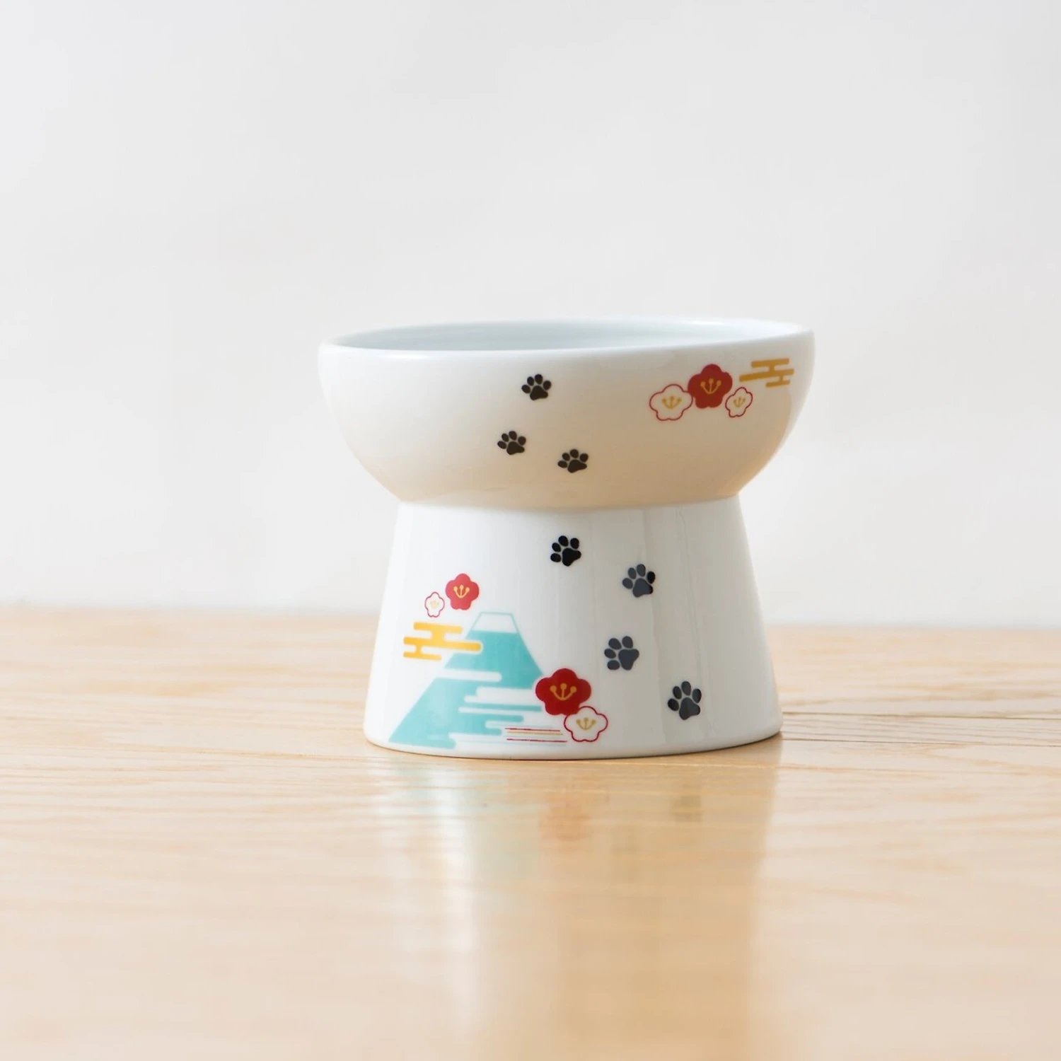 Necoichi Raised Cat Food Bowl, Fuji 7 Necoichi Raised Cat Food Bowl, Fuji - Image 5