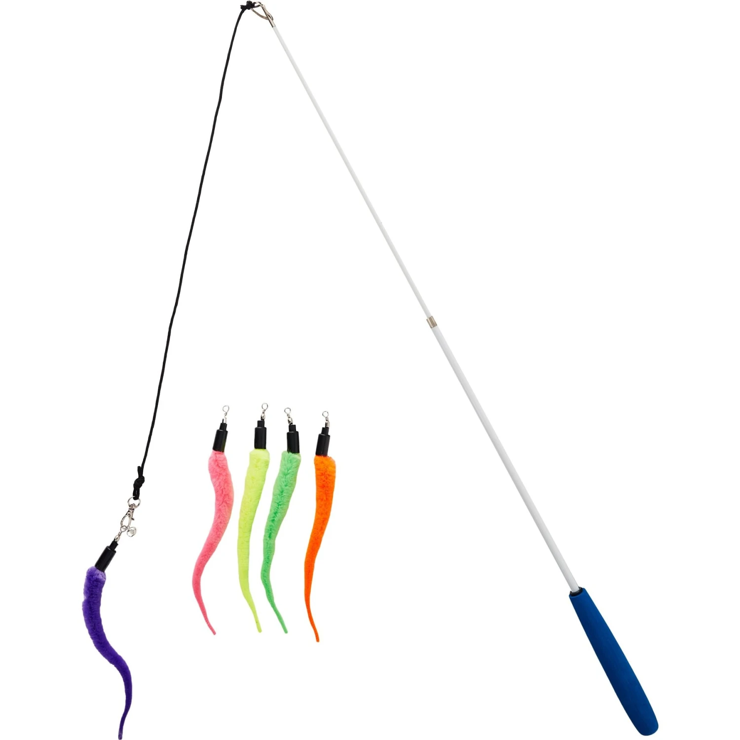 Pet Fit For Life 5 Piece Squiggly Worm Wand Cat Toy 8 Pet Fit For Life 5 Piece Squiggly Worm Wand Cat Toy - Image 6