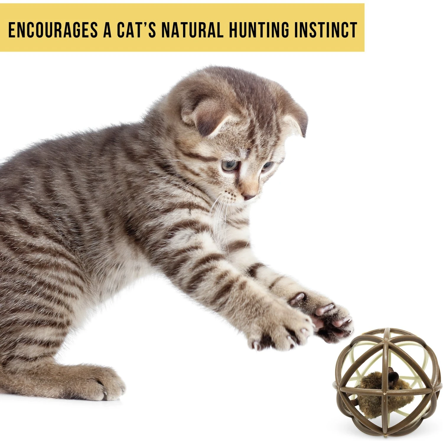 Pet Zone Ball Of Furry Fury Cat Toy With Catnip 8 Pet Zone Ball Of Furry Fury Cat Toy With Catnip - Image 6