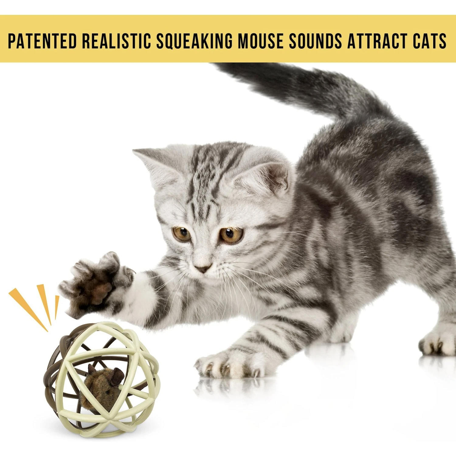 Pet Zone Ball Of Furry Fury Cat Toy With Catnip 9 Pet Zone Ball Of Furry Fury Cat Toy With Catnip - Image 7