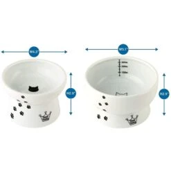Necoichi Ceramic Elevated Cat Food & Water Bowl Set 11 Necoichi Ceramic Elevated Cat Food & Water Bowl Set -Pet Supplies Store 154902 PT3. AC SS1800 V1542038813