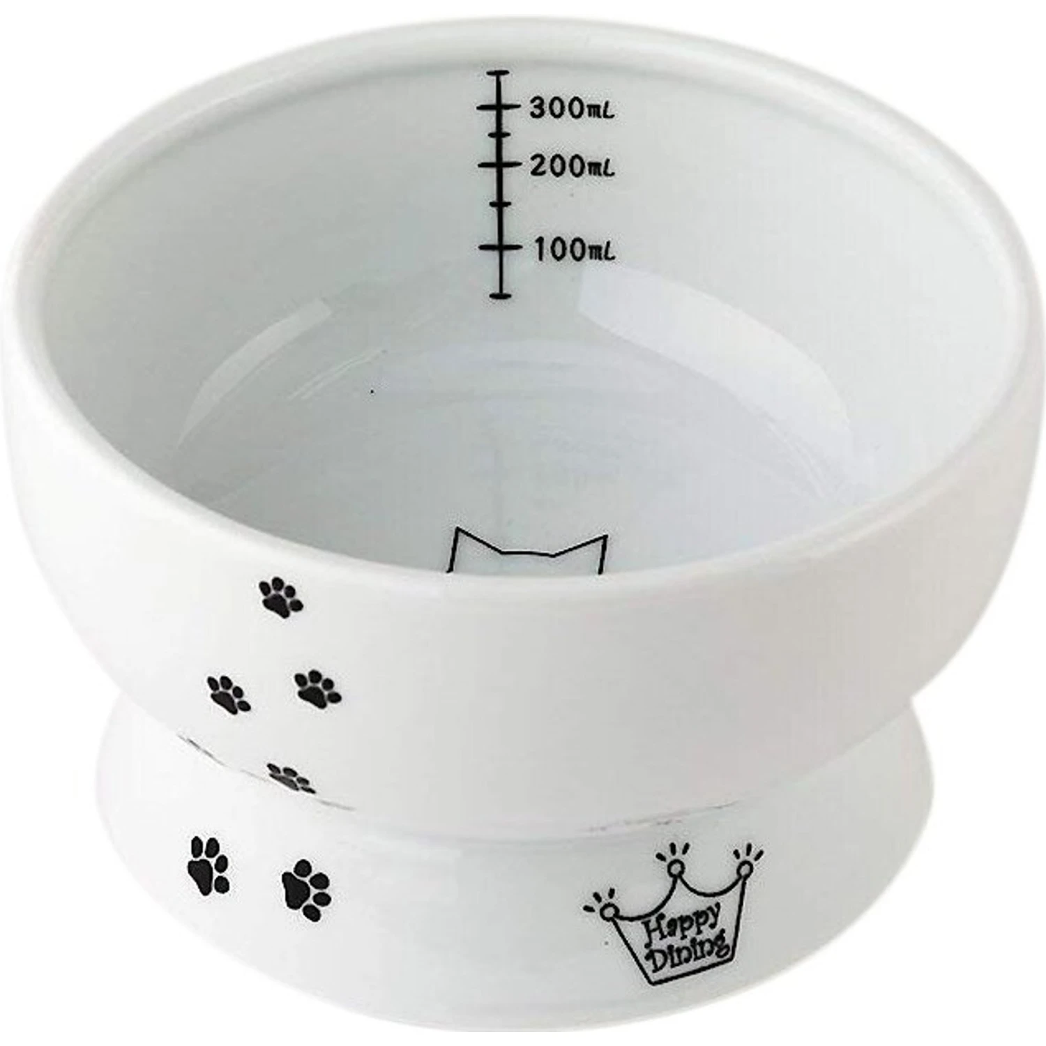 Necoichi Ceramic Elevated Cat Food & Water Bowl Set 8 Necoichi Ceramic Elevated Cat Food & Water Bowl Set - Image 6