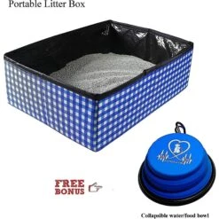 Pet Fit For Life Collapsible Portable Litter Box With Collapsible Bowl -Pet Supplies Store 159018 PT1. AC SS1800 V1565285083