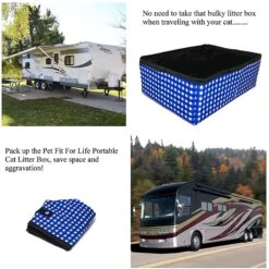 Pet Fit For Life Collapsible Portable Litter Box With Collapsible Bowl -Pet Supplies Store 159018 PT4. AC SS1800 V1552502527