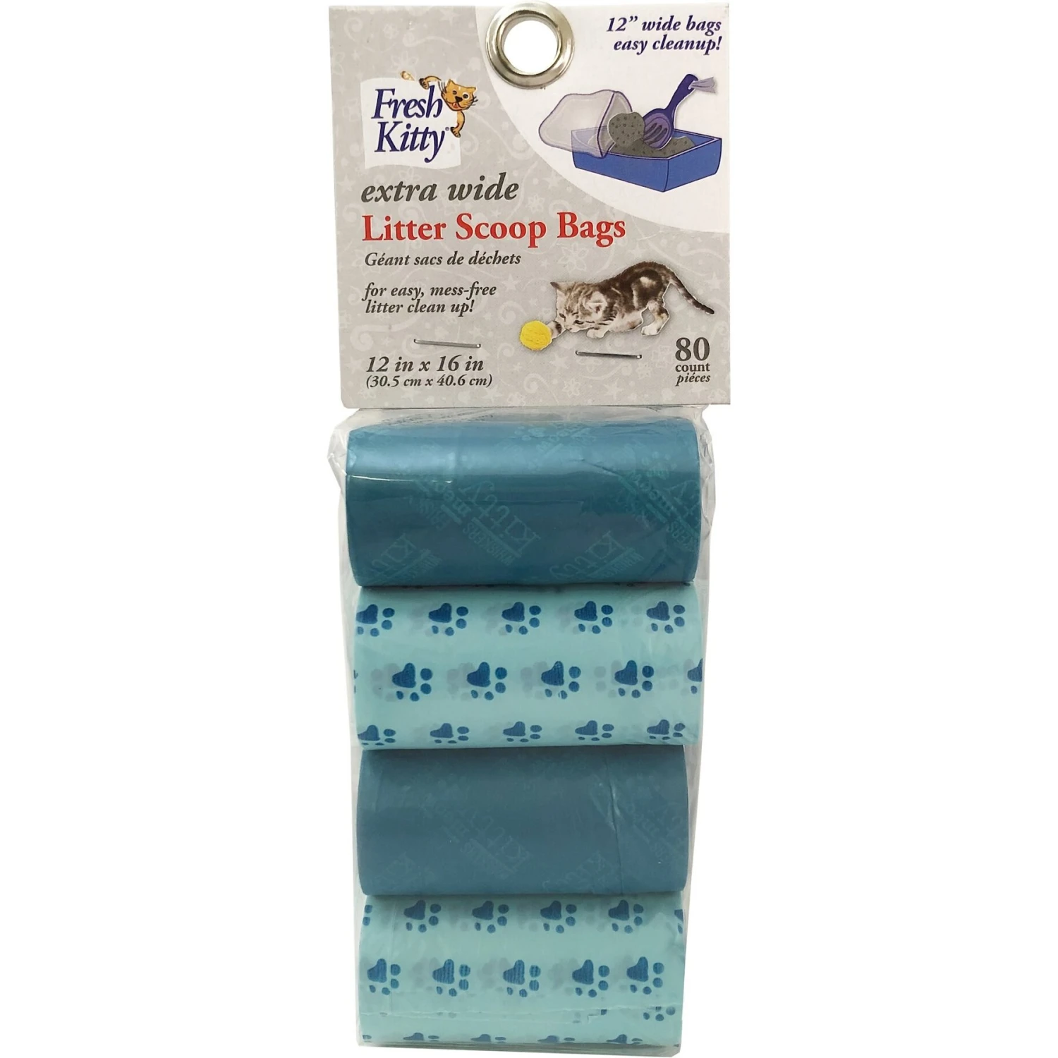 Fresh Kitty Deluxe Cat Litter Scoop Waste Bag Refills, Color Varies 4 Fresh Kitty Deluxe Cat Litter Scoop Waste Bag Refills, Color Varies - Image 2