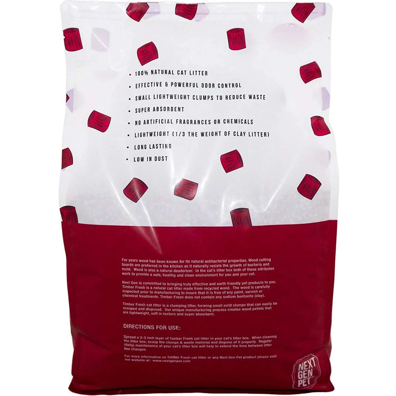 Next Gen Pet Products Timber Fresh Unscented Clumping Wood Cat Litter 4 Next Gen Pet Products Timber Fresh Unscented Clumping Wood Cat Litter - Image 2