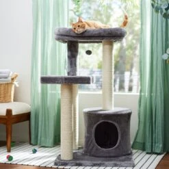 New Products 1 Frisco 42-in Heavy Duty Faux Fur Cat Tree & Condo