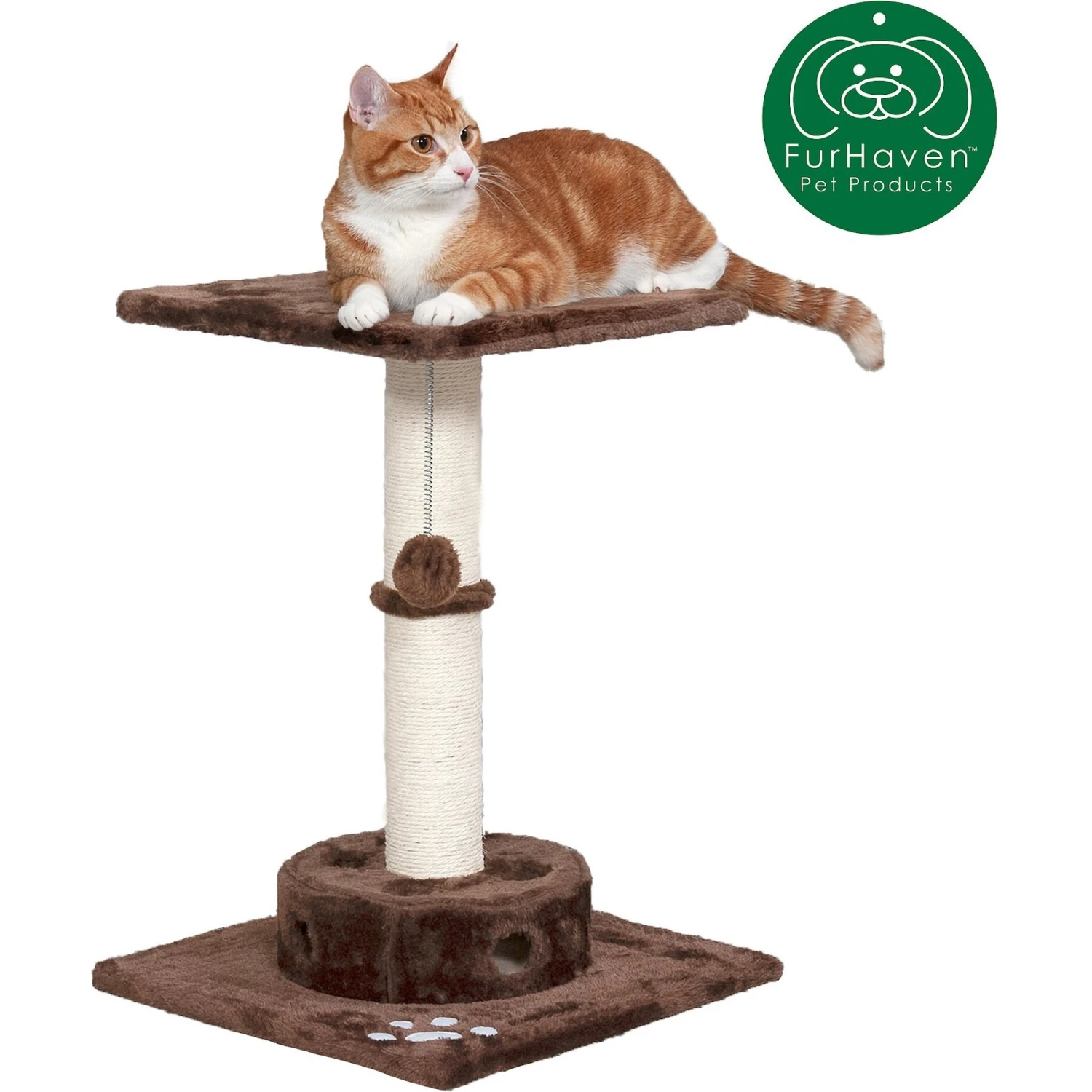 Tiger Tough Scratching Post 22.5-in Faux Fur Cat Tree 5 Tiger Tough Scratching Post 22.5-in Faux Fur Cat Tree - Image 3