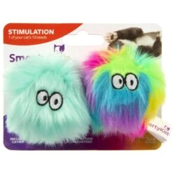 SmartyKat Fuzzy Friends Plush Ball Cat Toys -Pet Supplies Store 173646 PT5. AC SS1800 V1639004231
