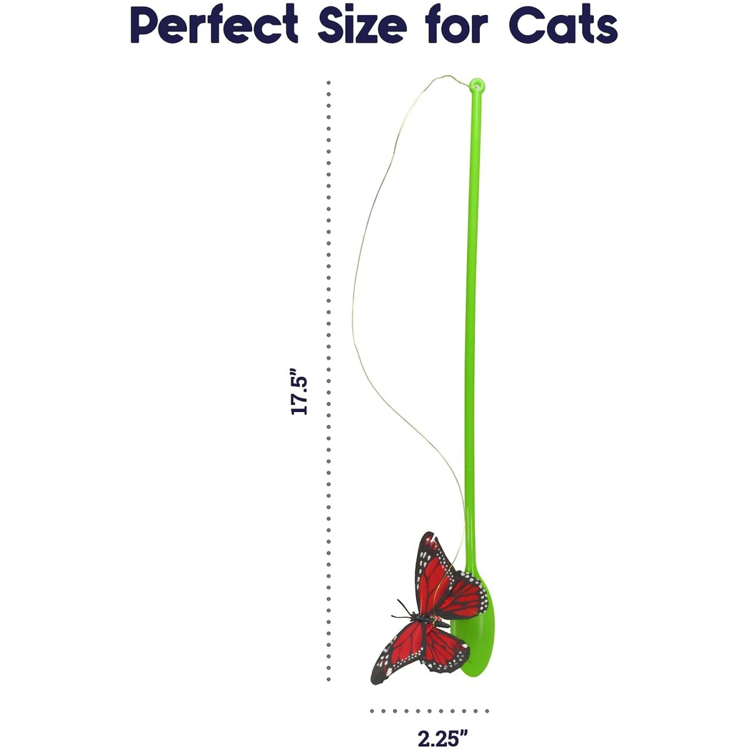Catstages Butterfly Cat Wand Toy 6 Catstages Butterfly Cat Wand Toy - Image 4