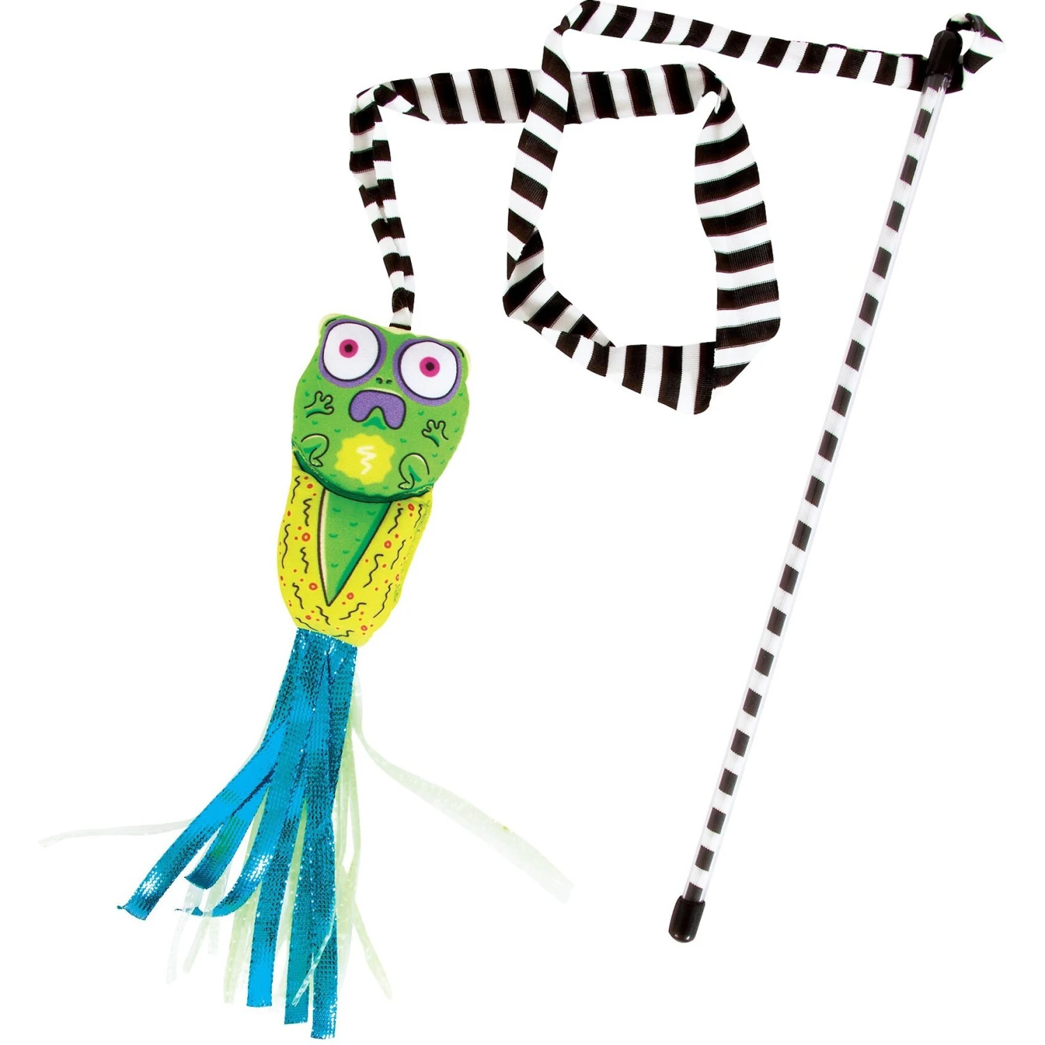 Fat Cat Catfisher Teasers Tadpole Wand Cat Toy 3 Fat Cat Catfisher Teasers Tadpole Wand Cat Toy