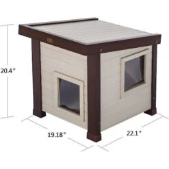New Age Pet ECOFLEX Outdoor Cat House Shelter 12 New Age Pet ECOFLEX Outdoor Cat House Shelter -Pet Supplies Store 175292 PT1. AC SS1800 V1583360947