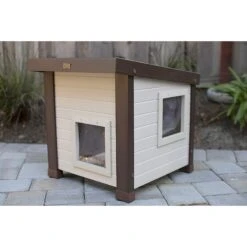New Age Pet ECOFLEX Outdoor Cat House Shelter 19 New Age Pet ECOFLEX Outdoor Cat House Shelter -Pet Supplies Store 175292 PT8. AC SS1800 V1583360919