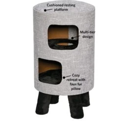 MidWest 2-Story Modern Feline Nuvo Stella Cat Condo 9 MidWest 2-Story Modern Feline Nuvo Stella Cat Condo -Pet Supplies Store 176501 PT3. AC SS1800 V1559591529