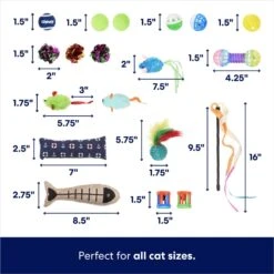 Frisco Plush, Teaser, Ball & Tri-Tunnel Variety Pack Cat Toy With Catnip, 20 Count 9 Frisco Plush, Teaser, Ball & Tri-Tunnel Variety Pack Cat Toy With Catnip, 20 Count -Pet Supplies Store 178161 PT2. AC SS1800 V1676413725
