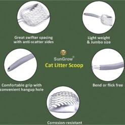 SunGrow Non-Stick Metal Scoop Kitty Box Cat Litter Scooper -Pet Supplies Store 179562 PT3. AC SS1800 V1561406845