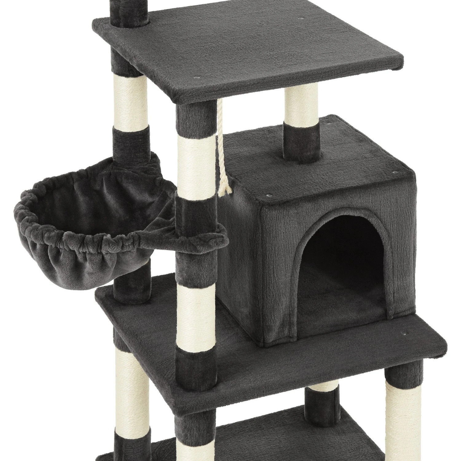 Frisco 59-in Faux Fur Cat Tree & Condo 7 Frisco 59-in Faux Fur Cat Tree & Condo - Image 5