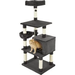 Frisco 59-in Faux Fur Cat Tree & Condo 15 Frisco 59-in Faux Fur Cat Tree & Condo -Pet Supplies Store 180387 PT5. AC SS1800 V1584453425