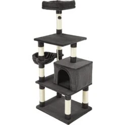Frisco 59-in Faux Fur Cat Tree & Condo 16 Frisco 59-in Faux Fur Cat Tree & Condo -Pet Supplies Store 180387 PT6. AC SS1800 V1584453440